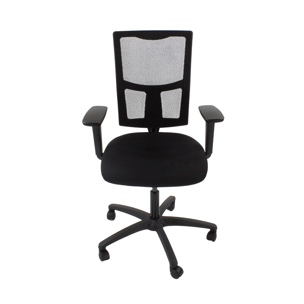 Saxen: Ergo 2 Task Chair in Black Fabric - Refurbished