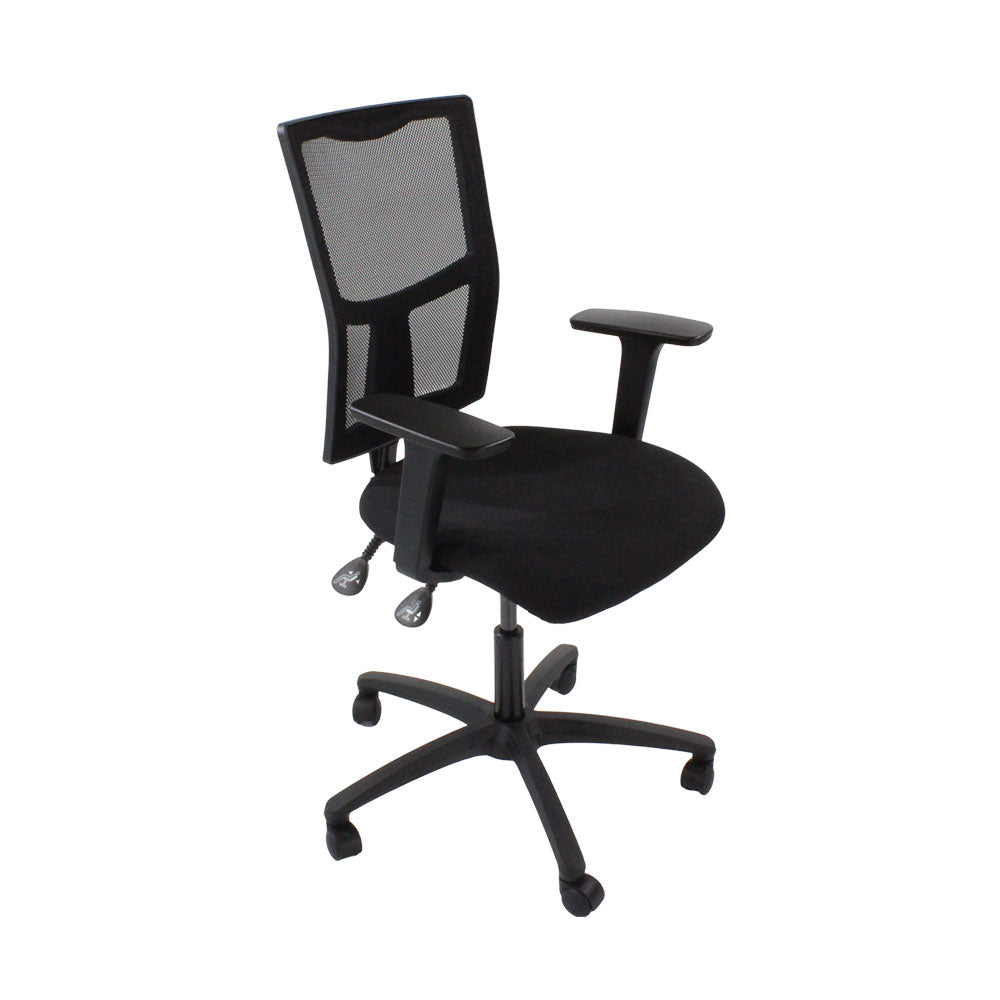 Saxen: Ergo 2 Task Chair in Black Fabric - Refurbished