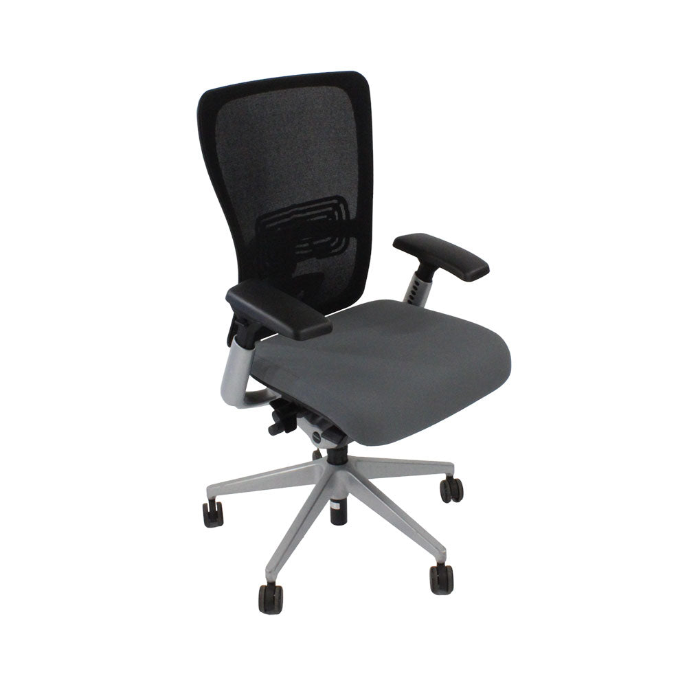 <tc>Haworth</tc>: <tc>Zody Comforto</tc> Sedia operativa 89 in tessuto grigio/struttura grigia - Ricondizionata