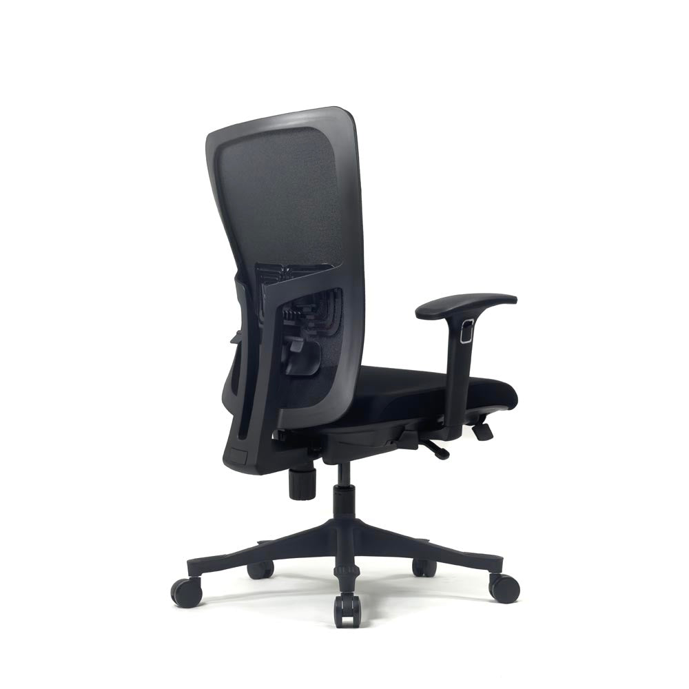 <tc>Haworth</tc>: <tc>Zody Comforto</tc> Sedia operativa 89 in tessuto nero/struttura nera - Ricondizionata