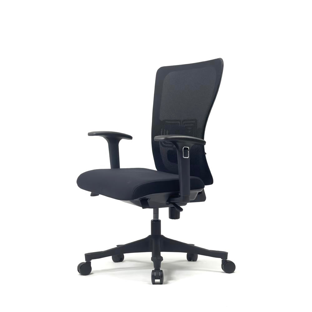 <tc>Haworth</tc>: <tc>Zody Comforto</tc> Sedia operativa 89 in tessuto nero/struttura nera - Ricondizionata