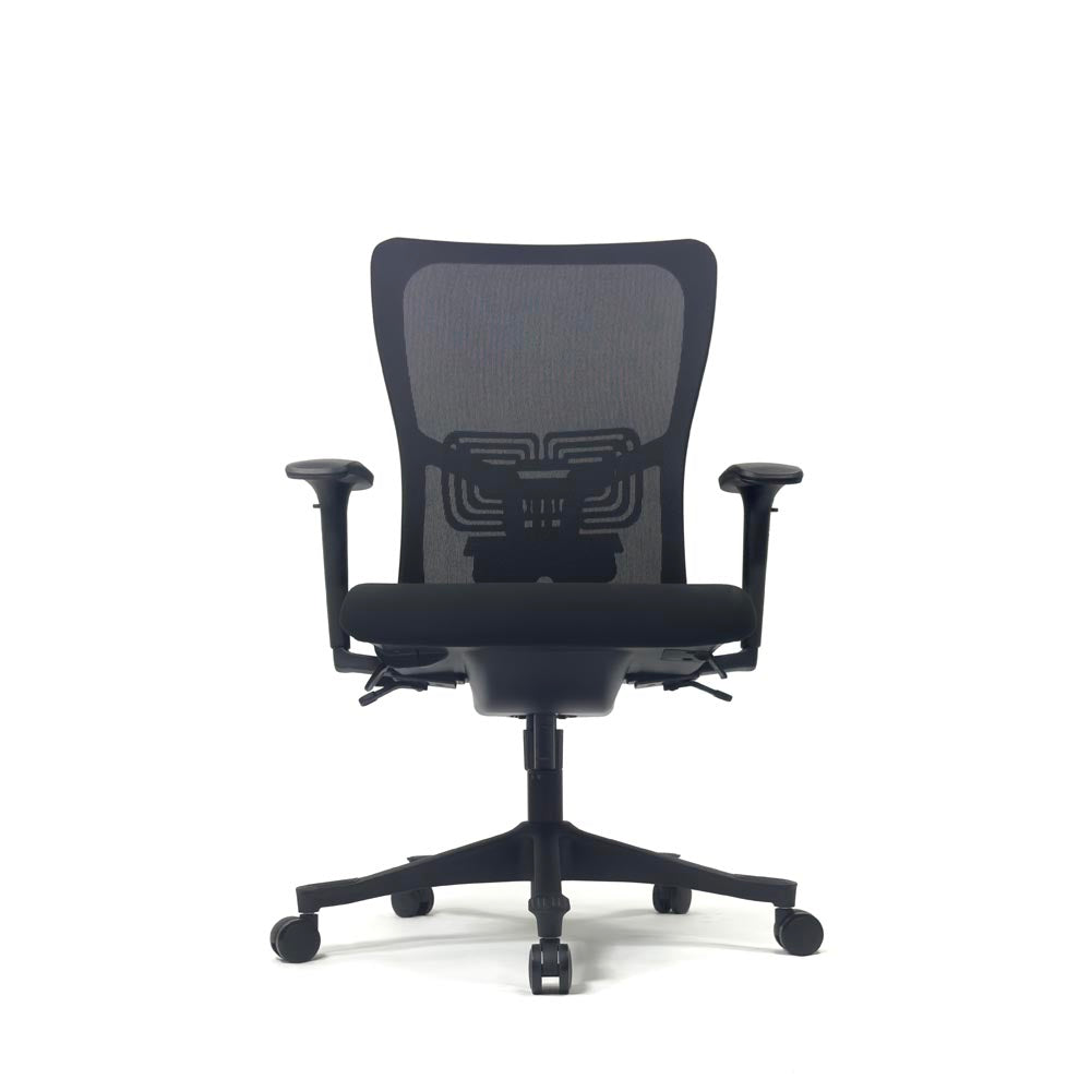 <tc>Haworth</tc>: <tc>Zody Comforto</tc> Sedia operativa 89 in tessuto nero/struttura nera - Ricondizionata