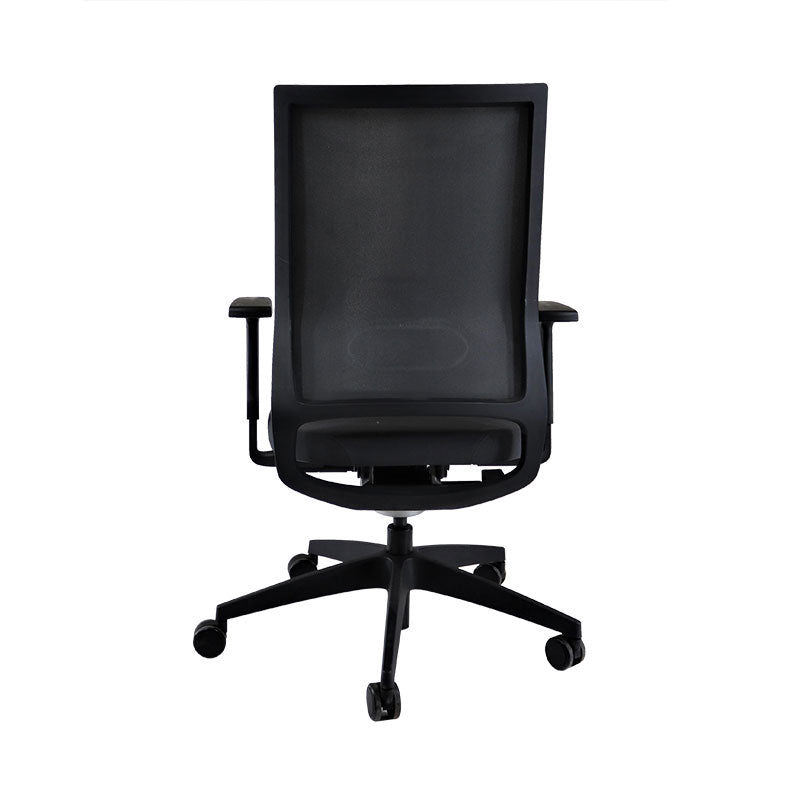 <tc>Sedus</tc>: <tc>Quarterback</tc> Sedia da ufficio con struttura nera in tessuto nero - Ricondizionata
