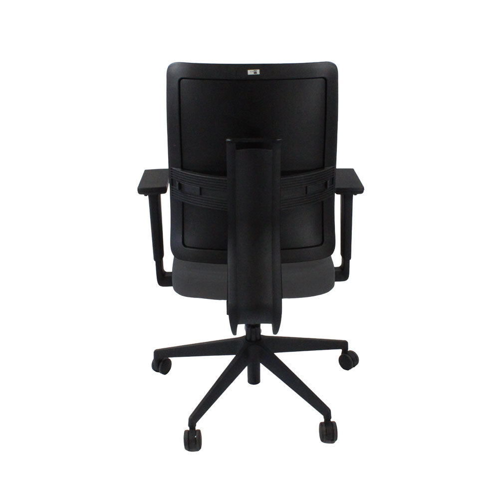 Viasit: Toleo Move Upholstered Back Task Chair In Grey Fabric - Refurbished