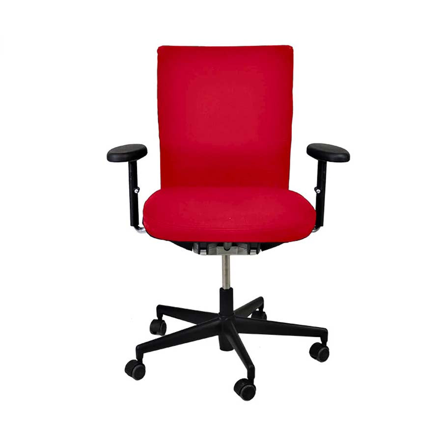 <tc>Vitra</tc>: <tc>Axess</tc> Sedia da ufficio in tessuto rosso - Ricondizionata