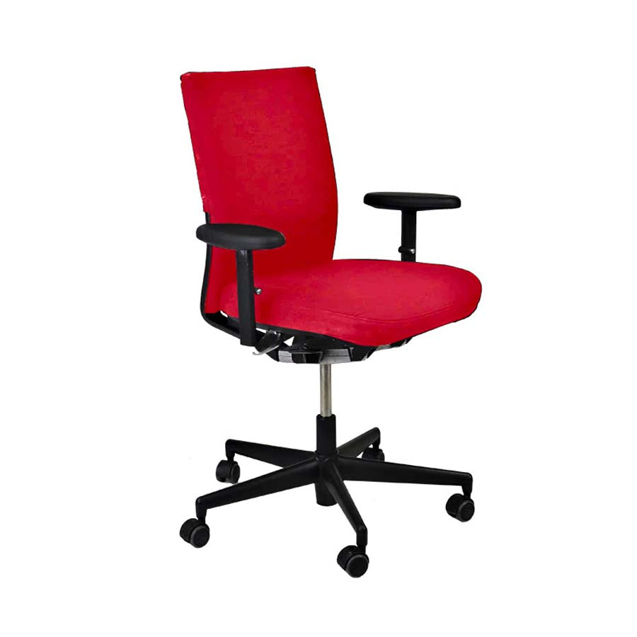 <tc>Vitra</tc>: <tc>Axess</tc> Sedia da ufficio in tessuto rosso - Ricondizionata