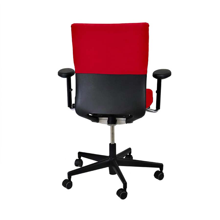 <tc>Vitra</tc>: <tc>Axess</tc> Sedia da ufficio in tessuto rosso - Ricondizionata