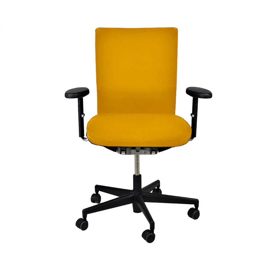 <tc>Vitra</tc>: <tc>Axess</tc> Sedia da ufficio in tessuto giallo - Ricondizionata