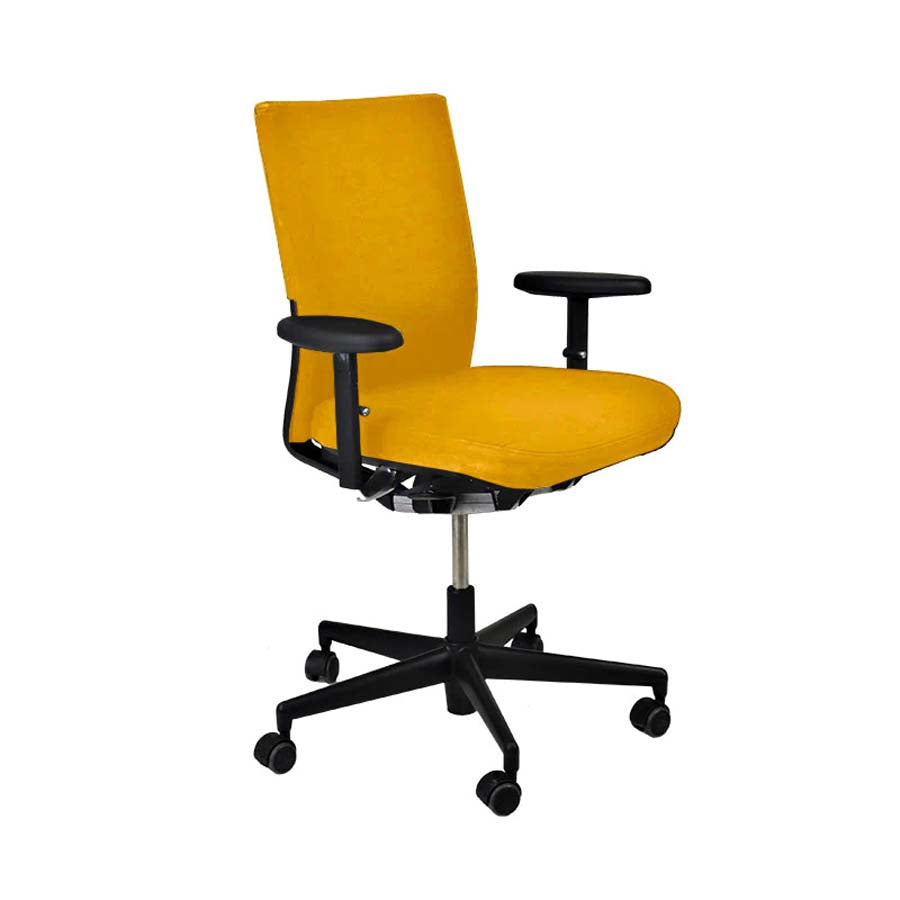 <tc>Vitra</tc>: <tc>Axess</tc> Sedia da ufficio in tessuto giallo - Ricondizionata