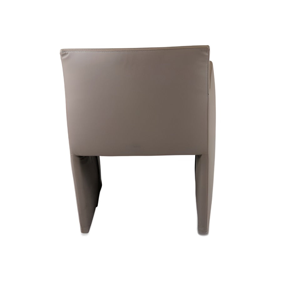 <tc>B&B Italia</tc>: Sedia da riunione Posa in pelle grigio cenere - Ricondizionata