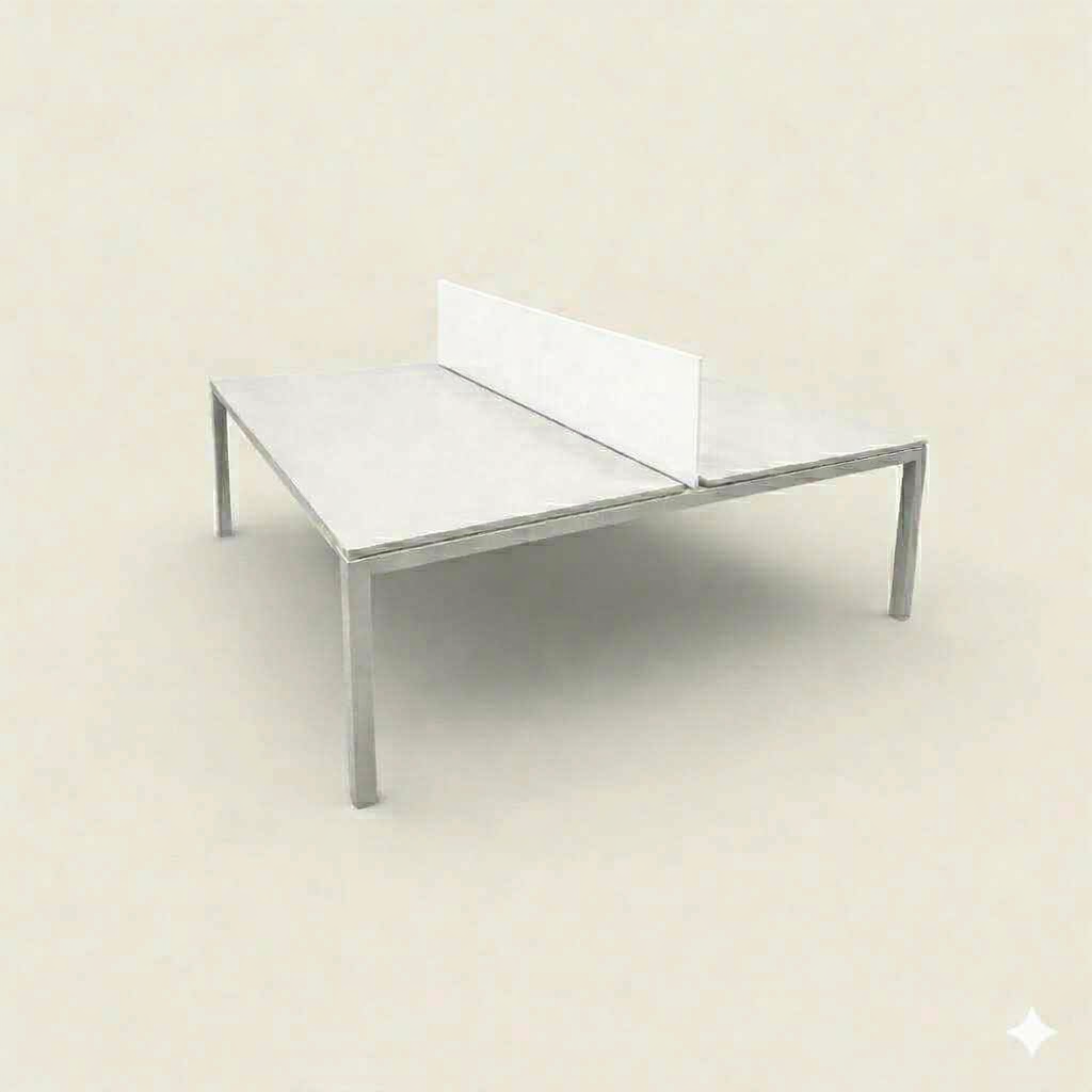 Dynamobel: Bench Desk 2 way 1200 x 1600 with Screens - Refurbished