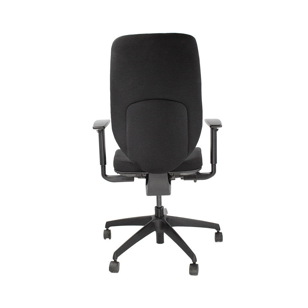 Boss Design: Key Task Chair - New Black Leather - Refurbished