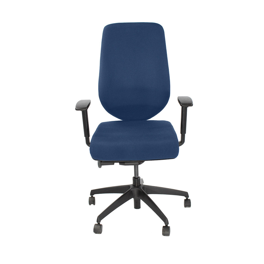 Boss Design: sedia operativa Key - Nuovo tessuto blu - Ristrutturata