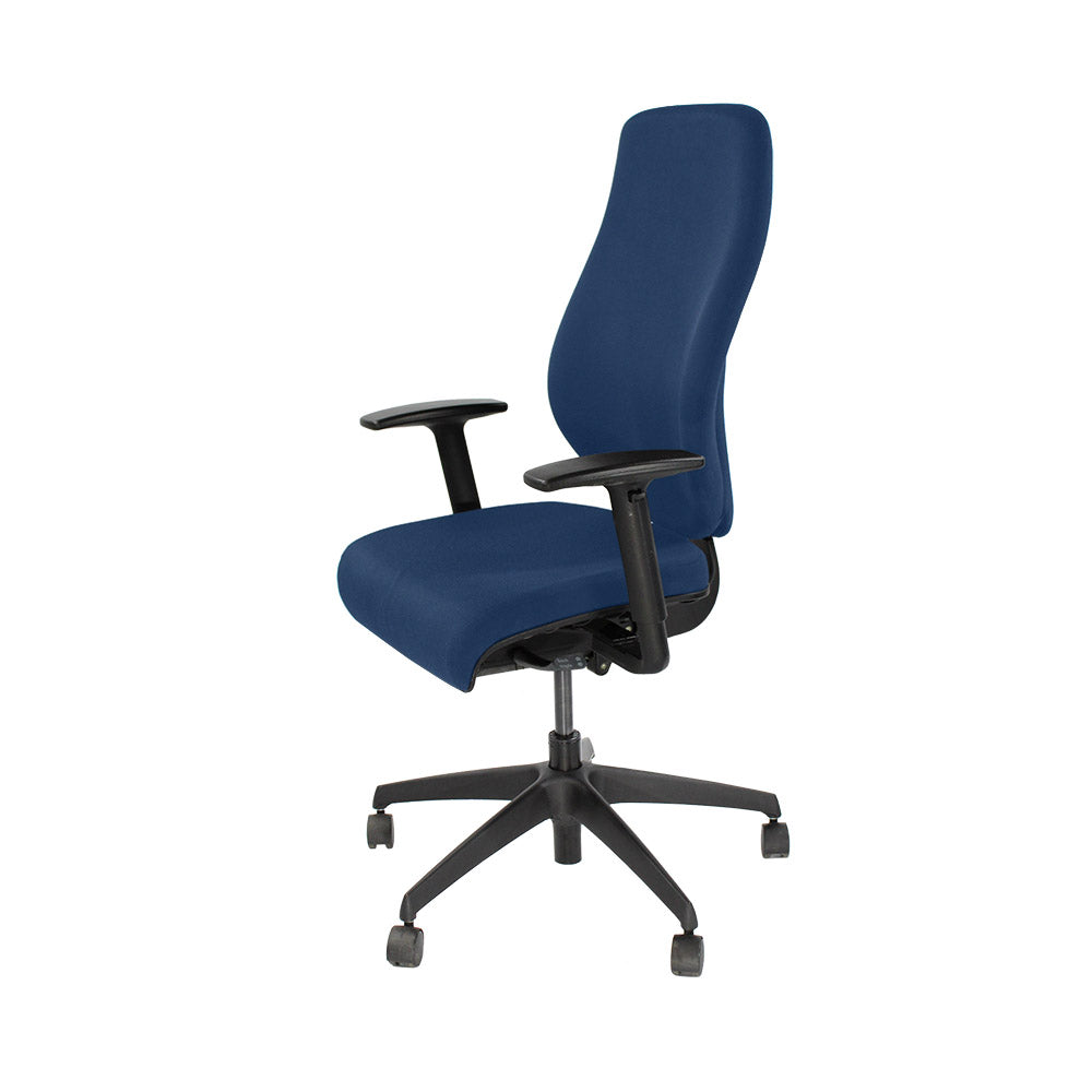 Boss Design: sedia operativa Key - Nuovo tessuto blu - Ristrutturata
