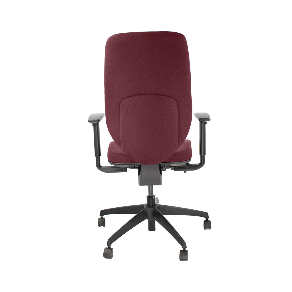 Boss Design: Key Task Chair - New Burgundy Leather - Refurbished