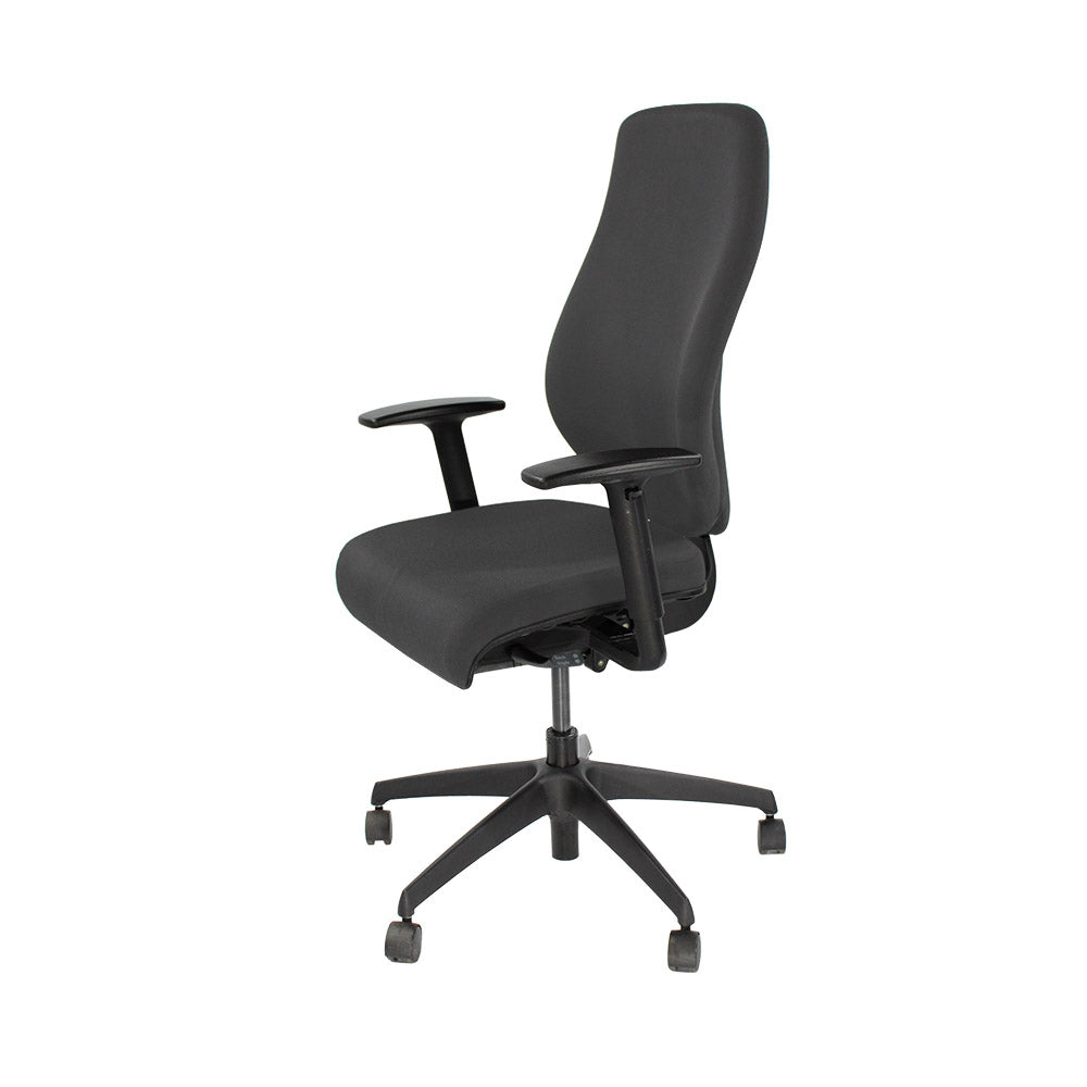Boss Design: sedia operativa Key - Nuovo tessuto grigio - Ristrutturata