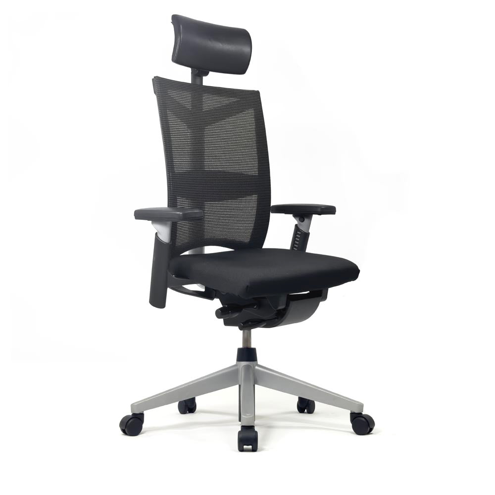 <tc>Haworth</tc>: Sedia da ufficio Comforto 88 in tessuto nero - Ricondizionata
