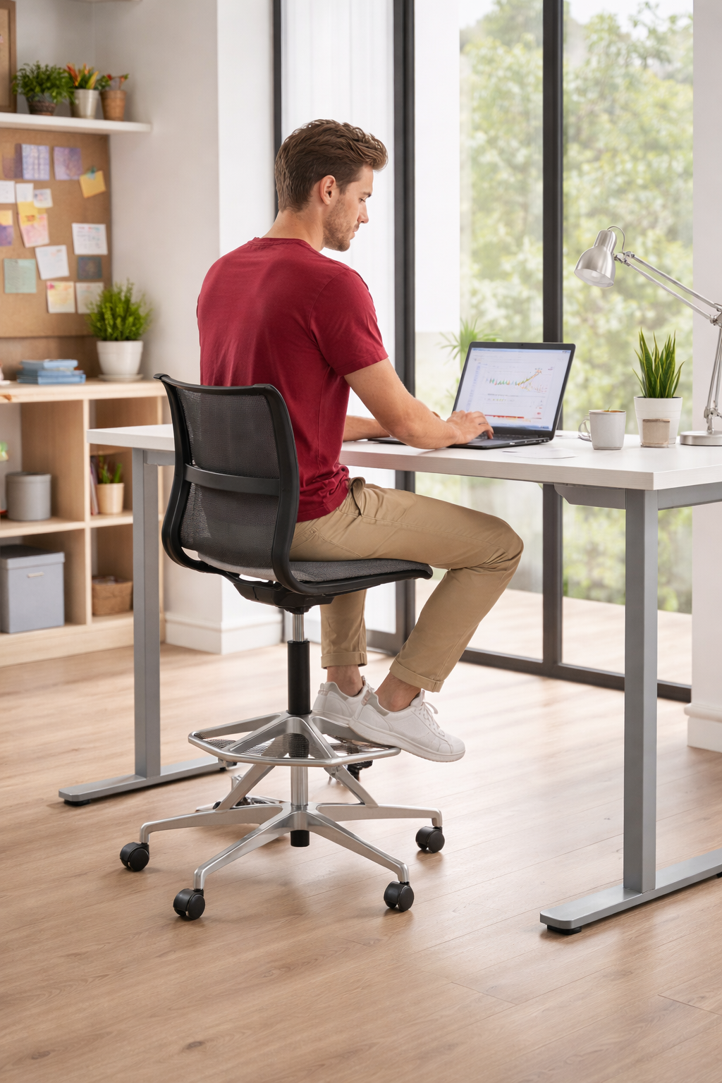 <tc>Herman Miller</tc>: Sedia da disegnatore Setu (senza braccioli) - Ristrutturata