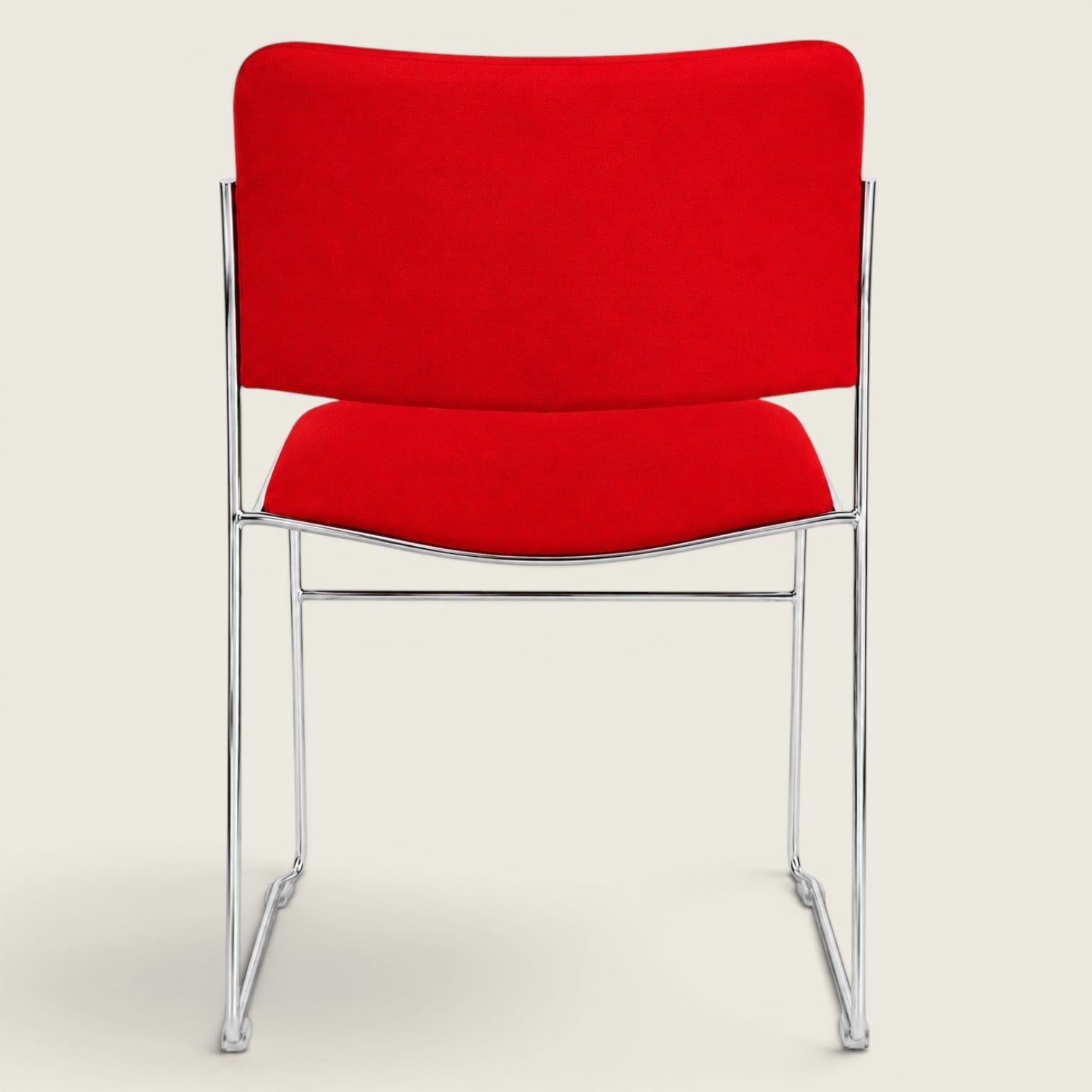 Howe: 40/4 Stacking Chair in Red Fabric - Refurbished