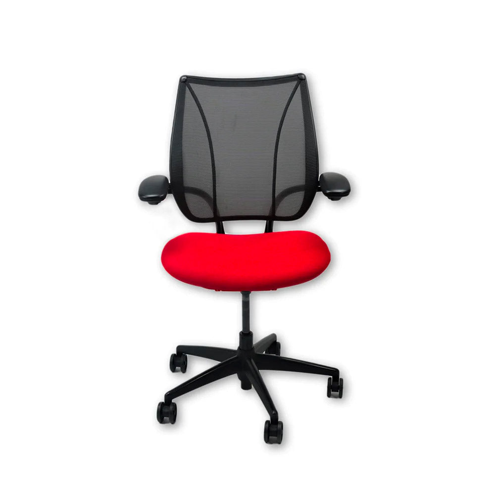 Humanscale: Sedia operativa Liberty in tessuto rosso - Ristrutturata