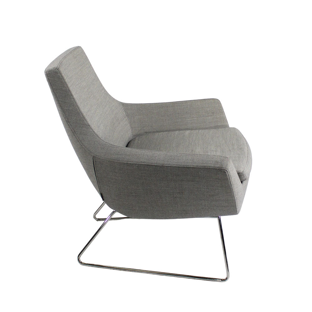 Swedese: Happy Easy Chair in Grey Fabric - Refurbished
