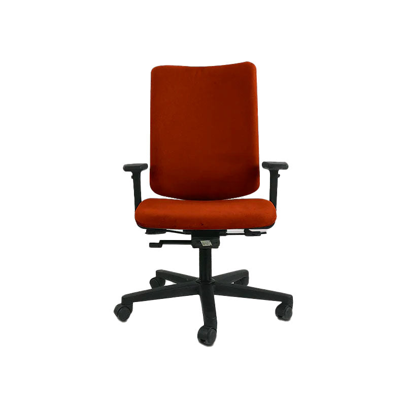 Konig + Neurath: 215 Task Chair in Tan Leather - Refurbished