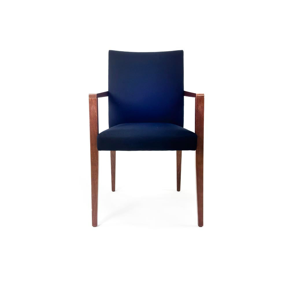 Lesro: sedia da visitatori in tessuto blu navy - rinnovato