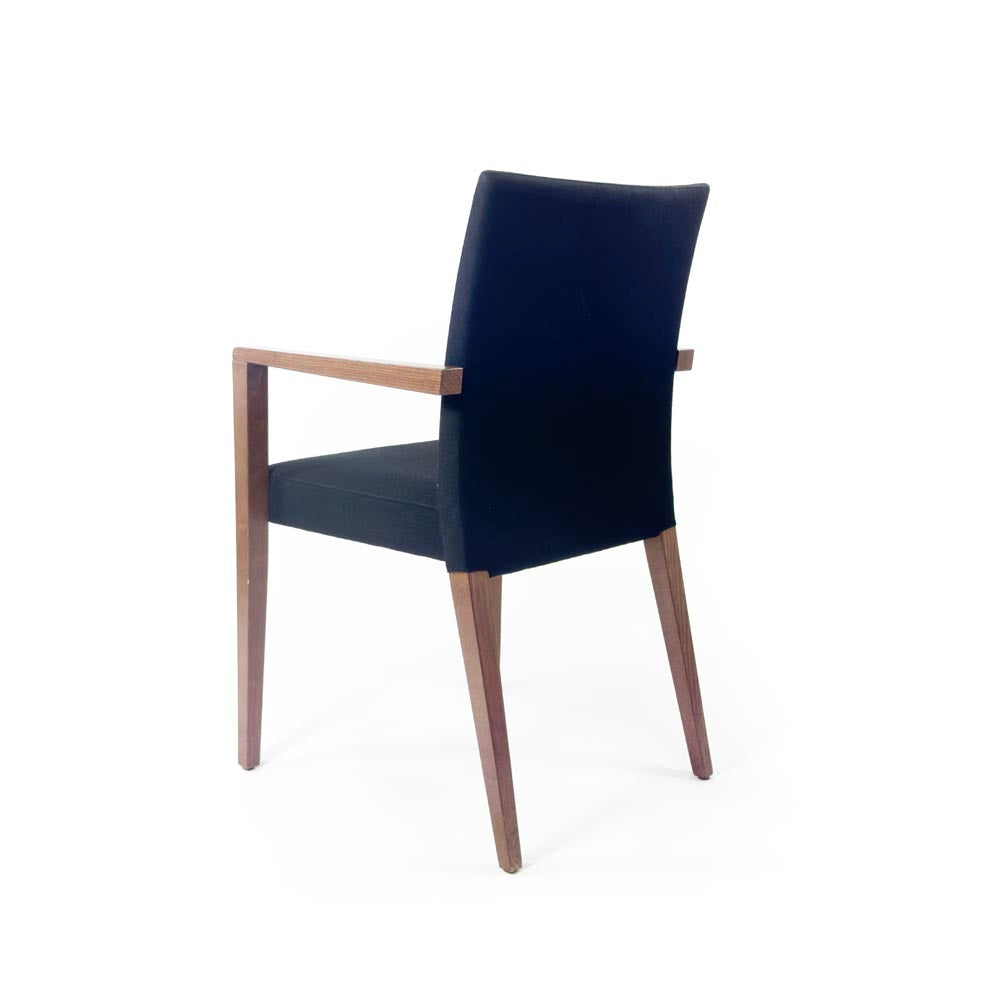 Lesro: sedia da visitatori in tessuto blu navy - rinnovato
