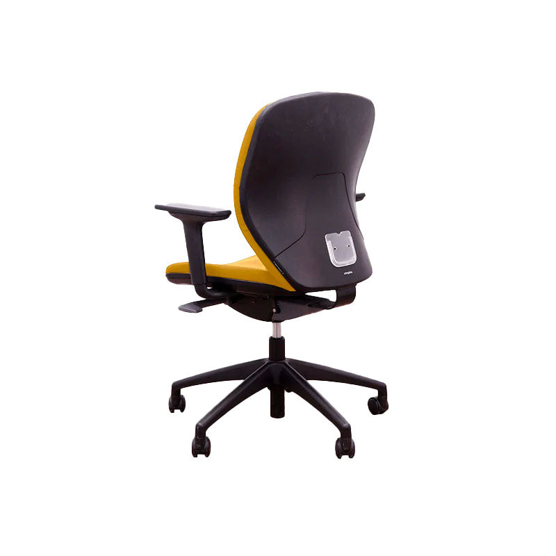 Orangebox: Joy-02 Task Chair in Yellow Fabric - Refurbished