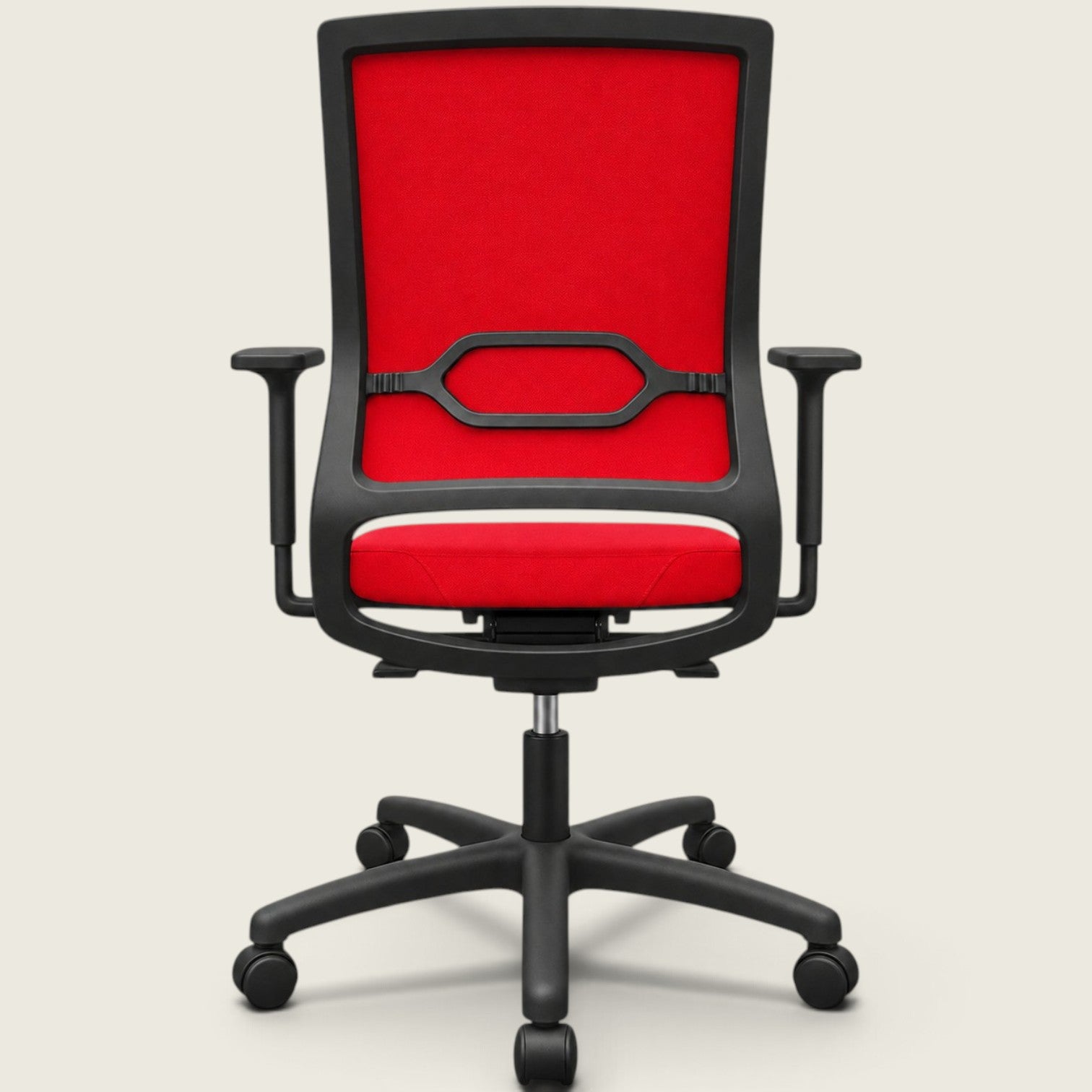 <tc>Sedus</tc>: <tc>Quarterback</tc> Sedia da ufficio in tessuto rosso con schienale in tessuto rosso - Ricondizionata