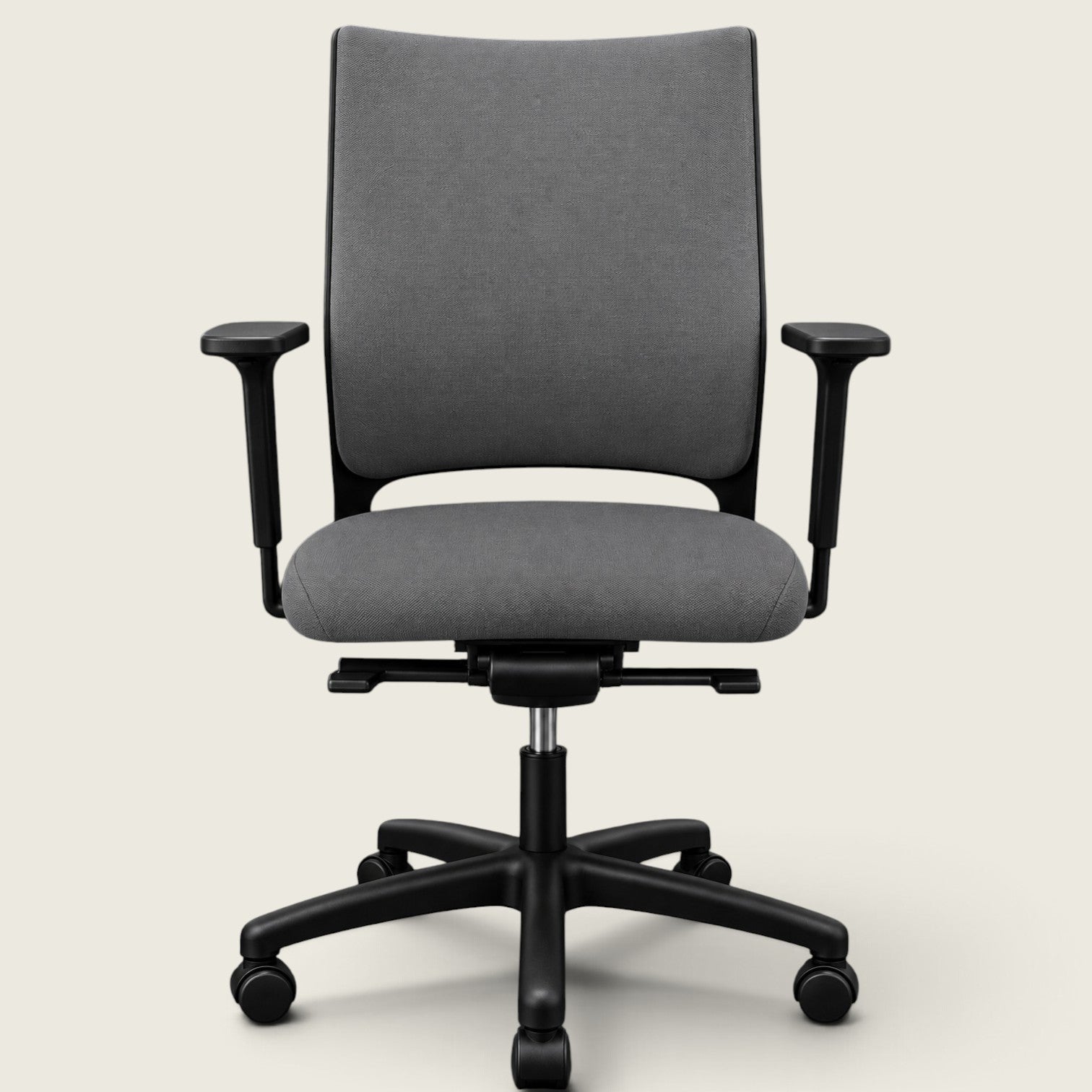 Sedus: Quarterback Task Chair in Grey Fabric with a Grey Fabric Back - Refurbished