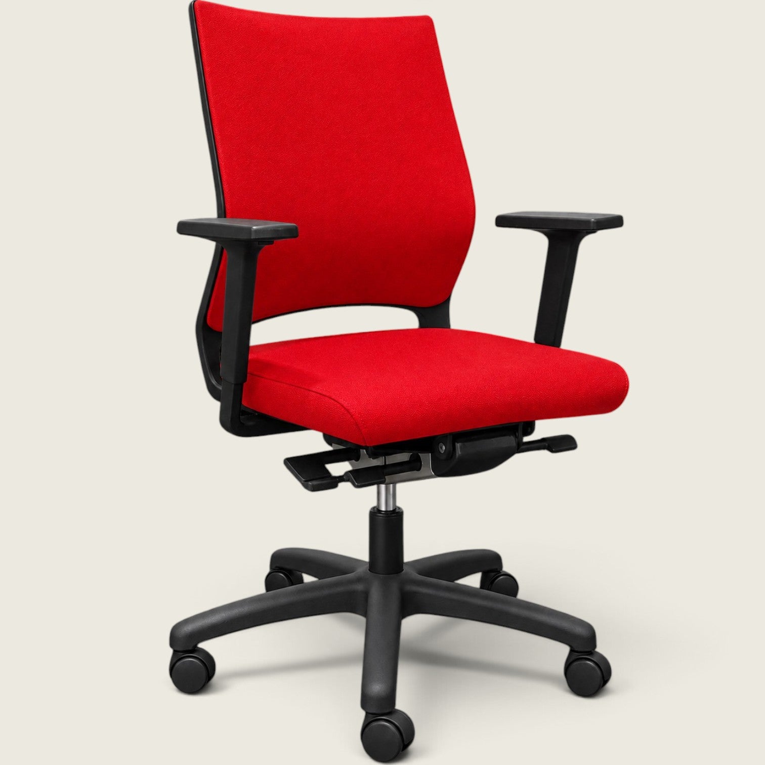 <tc>Sedus</tc>: <tc>Quarterback</tc> Sedia da ufficio in tessuto rosso con schienale in tessuto rosso - Ricondizionata