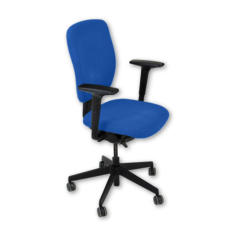 Senatore: sedia operativa Dash completamente regolabile in tessuto blu - rinnovata