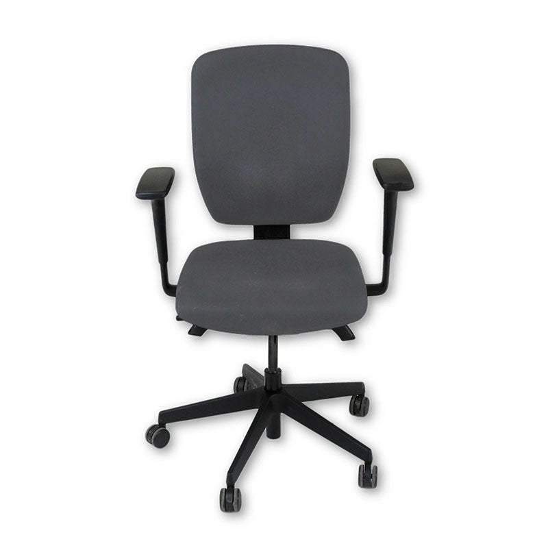 Senatore: sedia operativa Dash completamente regolabile in tessuto grigio - rinnovata