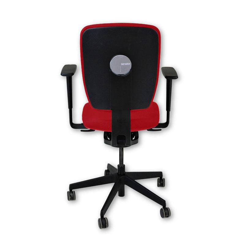 Senator: Dash Fully Adjustable Task Chair in Red Fabric - Refurbished