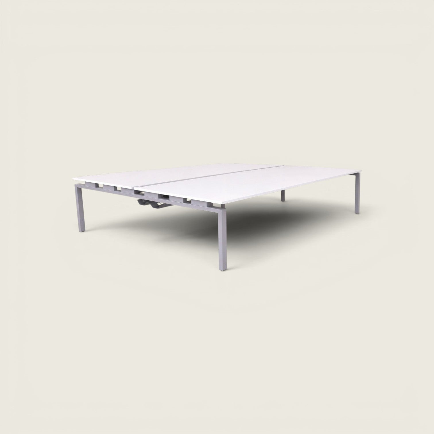 Senator Bench Desk 4 Way - 2400mm x 1600mm Workstation - No Screen - Refurbished