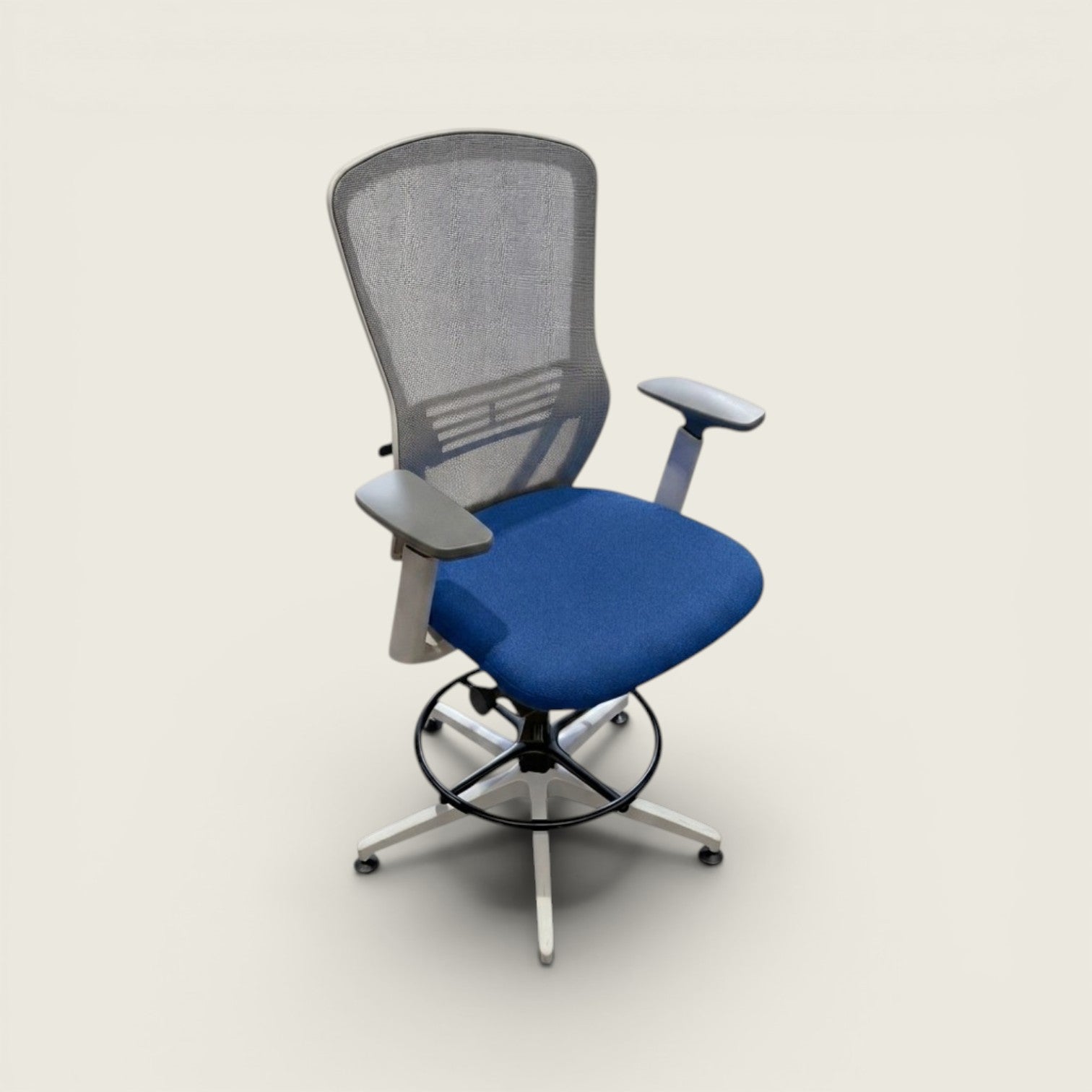 <tc>Senator</tc>Sedia da disegno Ousby blu - Ristrutturata