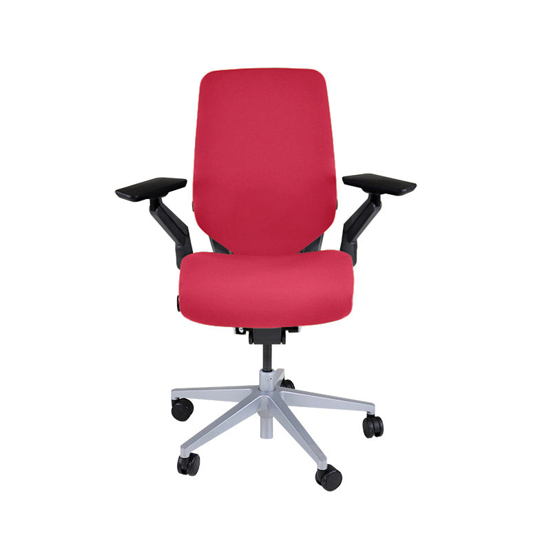 Steelcase: Sedia da Ufficio ergonomica Gesture - Tessuto Rosso - Ristrutturata
