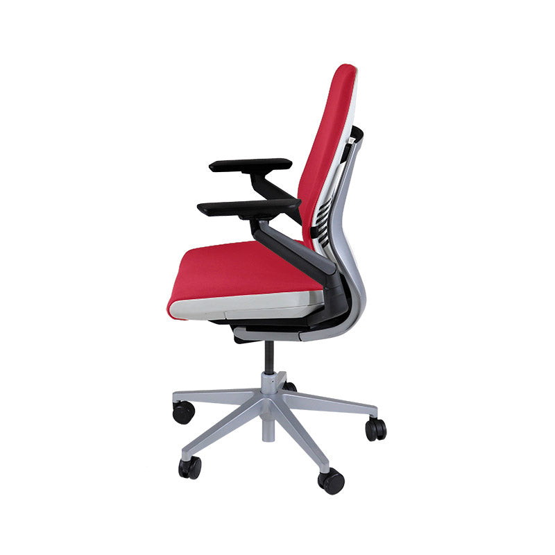 Steelcase: Sedia da Ufficio ergonomica Gesture - Tessuto Rosso - Ristrutturata