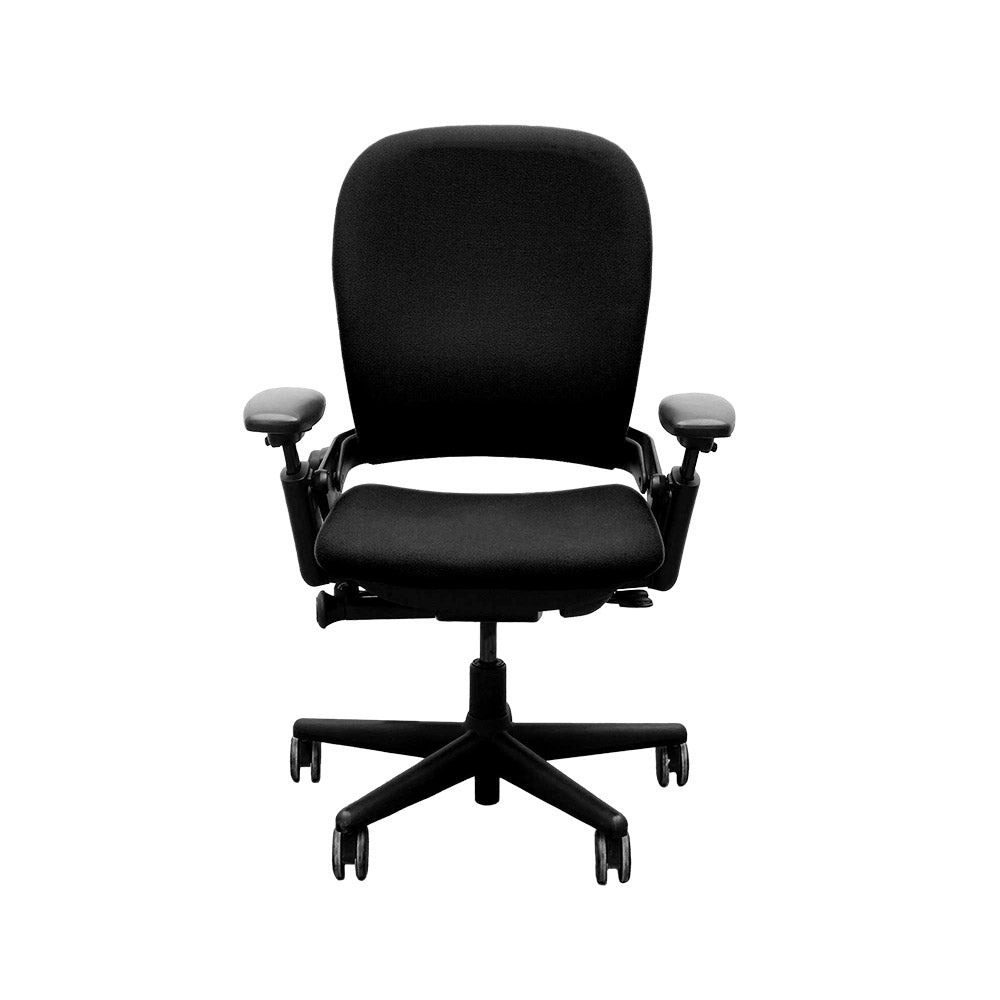 Steelcase: sedia da ufficio Leap V1 - struttura nera/tessuto nero - rinnovata