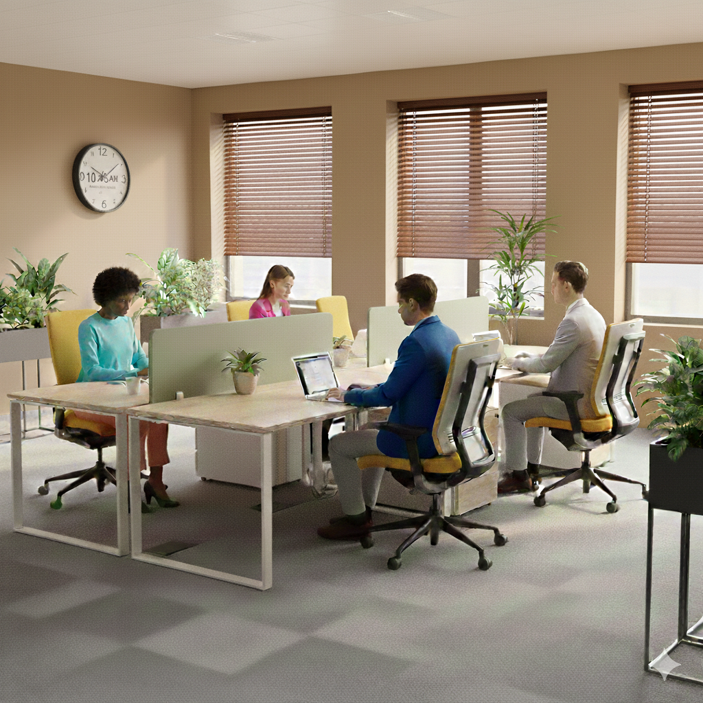 Techo: Sedia operativa Sidiz T550 gialla - Ristrutturata