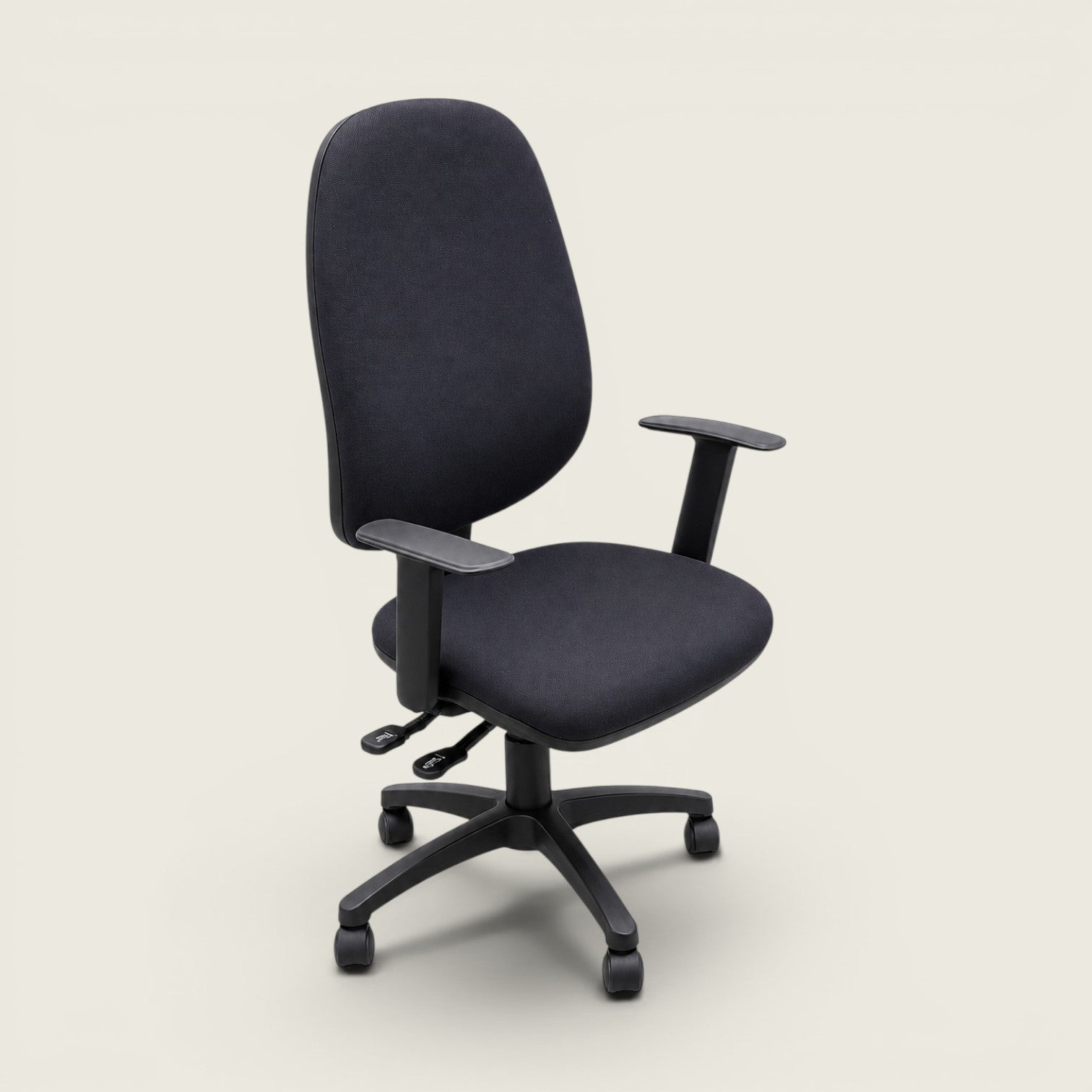 Urban: Operators High-Back Chair in Black Fabric - Refurbished