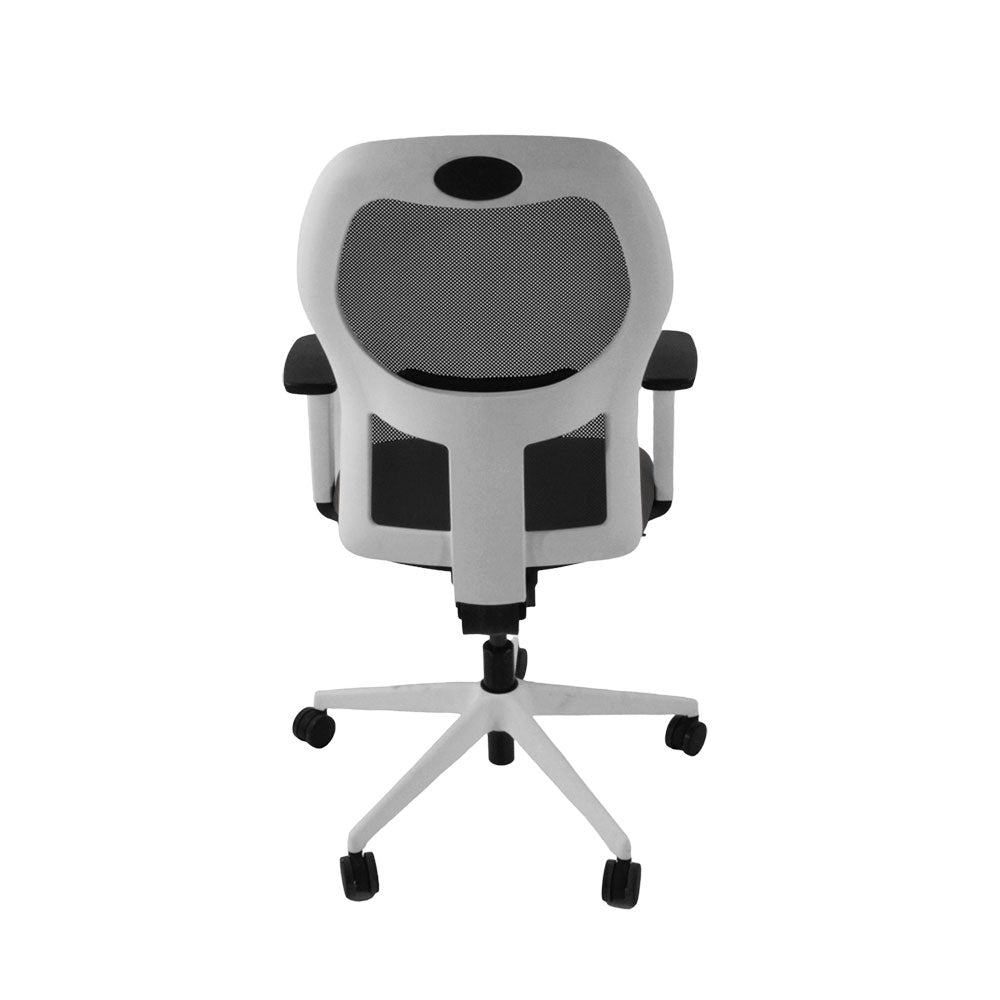 Ahrend: 160 Type Task Chair in Grey Fabric/White Frame - Refurbished