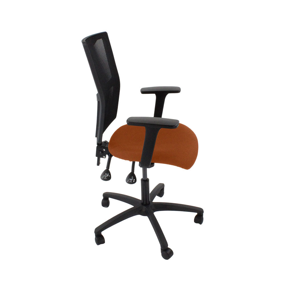 TOC: Ergo 2 Task Chair in Tan Leather - Refurbished