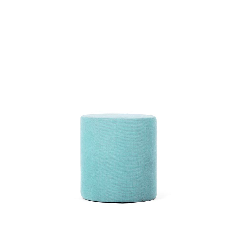 <tc>Connection</tc>: Pouf/sgabello Bend in tessuto nero - Ristrutturato
