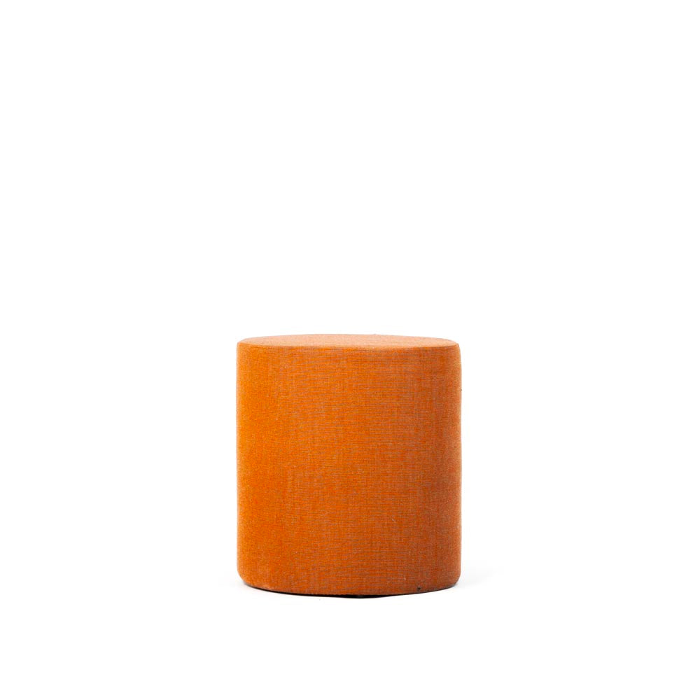 <tc>Connection</tc>: Pouf/sgabello Bend in tessuto nero - Ristrutturato