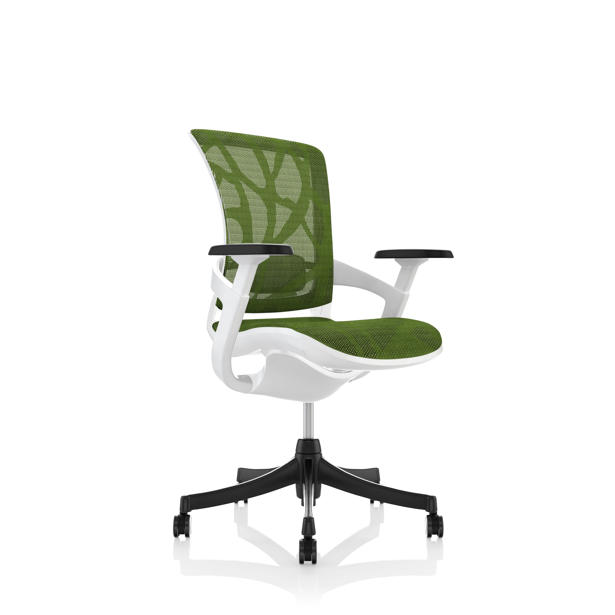Comfort Seating: skate task sedia in verde e bianco - rinnovato