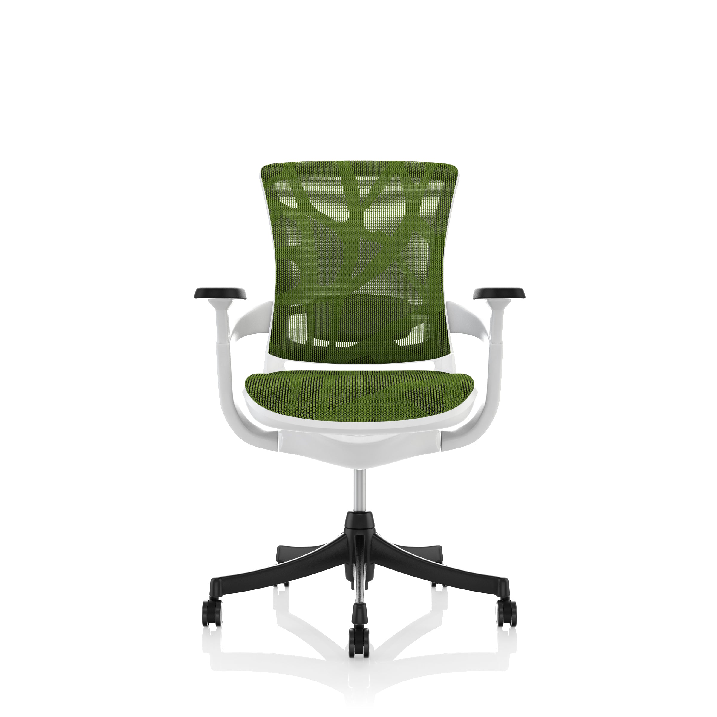 Comfort Seating: skate task sedia in verde e bianco - rinnovato